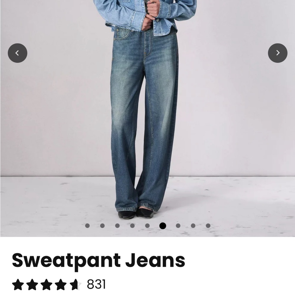 Stylish Blue Wide Leg Women's Jeans